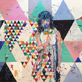The Dreamer Finds a Blue Flower by Stephen Linsteadt