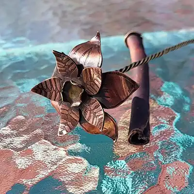 Metal Flower by Lauren Miller